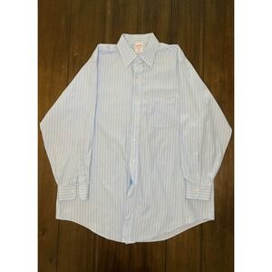 Brooks Brothers Traditional Fit Oxford‎ Stripe Dress Shirt 16.5 - 32